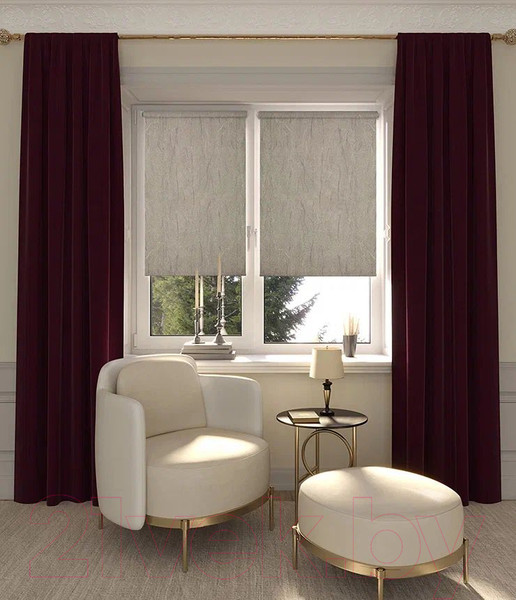 Изображение товара Рулонная штора LEGRAND Ричи 120x175 / 58096337 (лиловый)