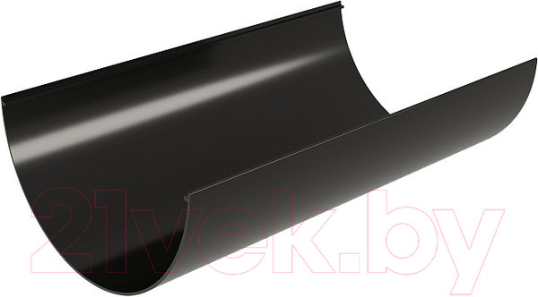 Изображение товара Желоб Grand Line Классика 120 ПВХ RAL 9005 (3м, черный)