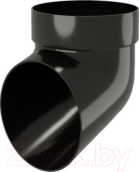 Изображение товара Колено трубы водосточной Grand Line ПВХ сливное RAL 9005 (черный)