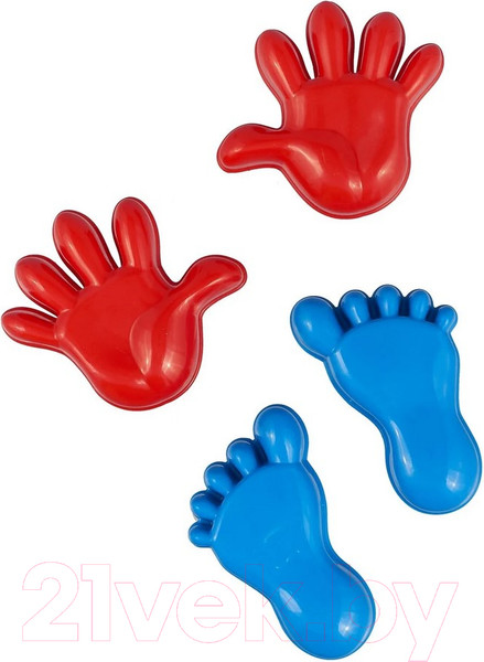 Изображение товара Набор игрушек для песочницы Gowi Формочки и совочек Ручки и ножки / 558-56