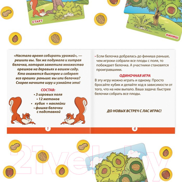 Изображение товара Настольная игра Лас Играс Хитрая белочка / 3823516
