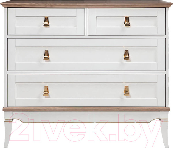Изображение товара Комод Гомельдрев Тельма ГМ 6563 Дуб (белый/натуральный дуб)