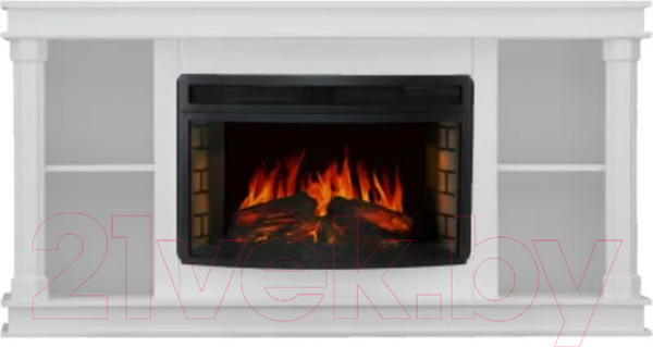 Изображение товара Каминокомплект Смолком Brittany FS25 + Dioramic 25 LED FX (бьянко белый)