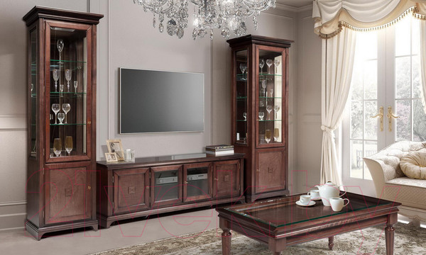 Изображение товара Тумба Гомельдрев Леванти для радиоаппаратуры ГМ 6660 (береза/табак)