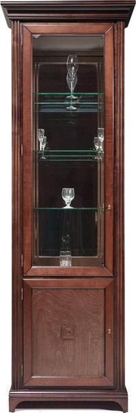 Изображение товара Шкаф с витриной Гомельдрев Леванти ГМ 6611-01 Береза (табак)