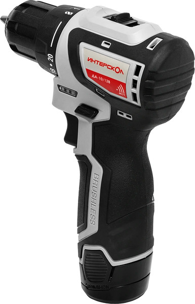 Изображение товара Аккумуляторная дрель-шуруповерт Интерскол ДА-10/12В 687.2.2.73 (кейс)