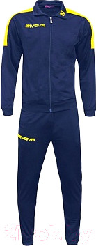 Изображение товара Спортивный костюм Givova Tuta Revolution / TR033 (S, темно-синий/желтый)