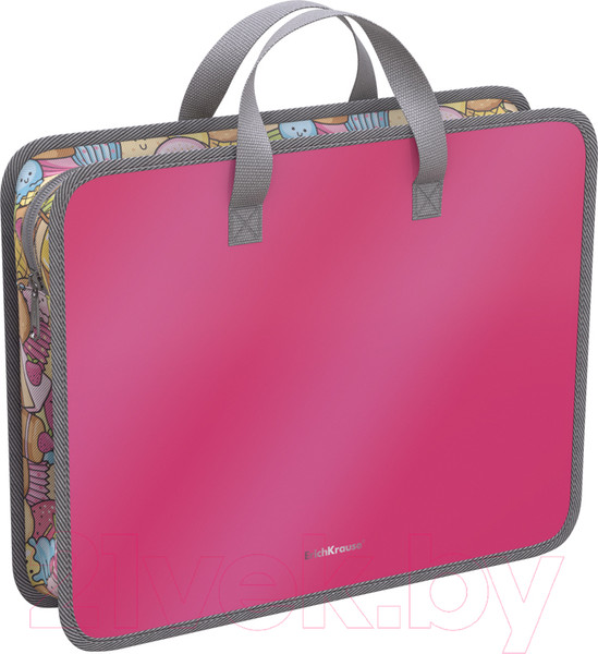 Изображение товара Папка-портфель Erich Krause Glossy Bubble Gum / 54999 (розовый)