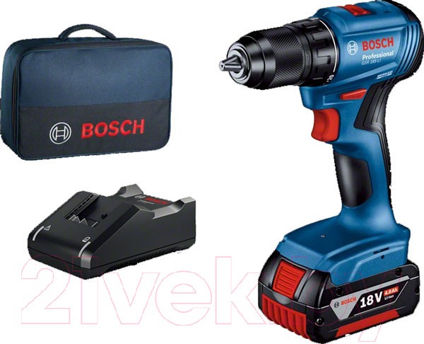 Изображение товара Профессиональная дрель-шуруповерт Bosch GSR 185-LI (0.601.9K3.005)