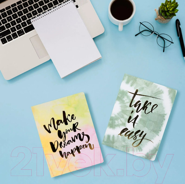 Изображение товара Набор записных книжек Miniso Color Explosion A4 дизайн В / 4720 (2шт)