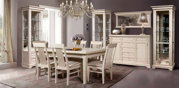 Изображение товара Обеденный стол Гомельдрев ГМ 6062 (дуб/крем/патина)