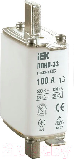 Изображение товара Предохранитель плавкий IEK ППНИ-33 / DPP11-100