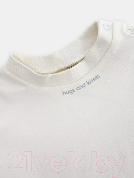 Изображение товара Футболка для малышей Rant Hugs And Kisses / 4672/4-68 (Vanilla Beige, р.68)