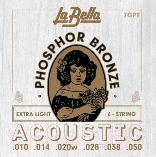 Изображение товара Струны для акустической гитары La Bella 7GPT