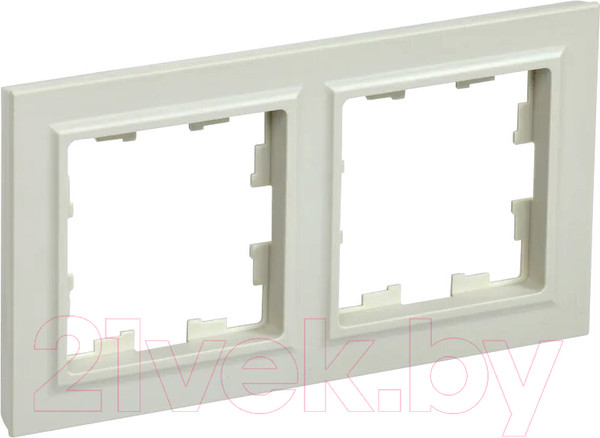 Изображение товара Рамка для выключателей и розеток IEK Brite BR-M22-K10 (бежевый)