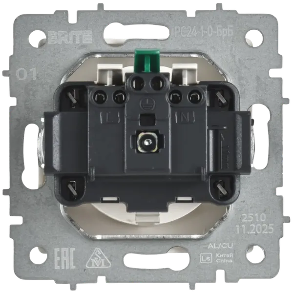 Изображение товара Розетка IEK Brite BR-R14-16-K01 (белый)