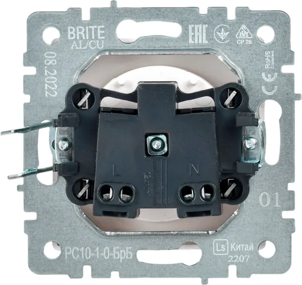 Изображение товара Розетка IEK Brite BR-R10-10-K01 (белый)