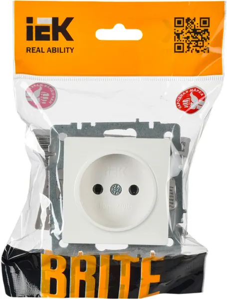 Изображение товара Розетка IEK Brite BR-R10-10-K01 (белый)