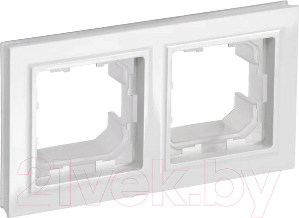 Изображение товара Рамка для выключателей и розеток IEK Brite BR-M22-44-K01 (белый)