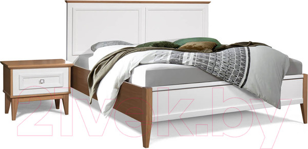 Изображение товара Прикроватная тумба Гомельдрев Торино ГМ 8195 (дуб/белый/натуральный дуб)