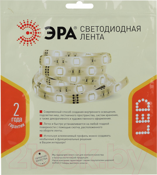 Изображение товара Светодиодная лента ЭРА LS2835-14.4-120-24-65-4000К-5m / Б0043101