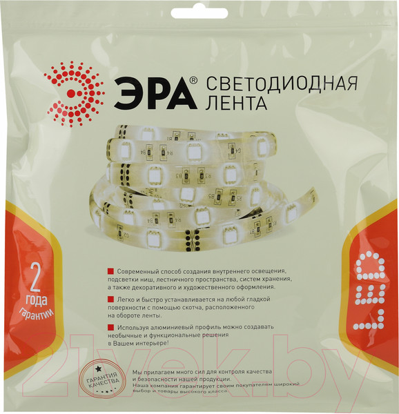 Изображение товара Светодиодная лента ЭРА LS2835-27-252-24-33-3000К-triple-5m / Б0043104