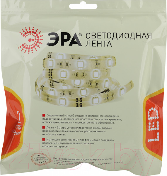 Изображение товара Светодиодная лента ЭРА LS2835-28.8-280-24-33-3000К-quadruple-2.5m / Б0043106