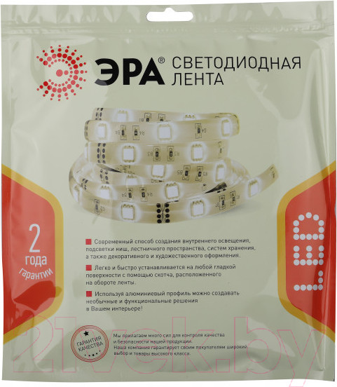 Изображение товара Светодиодная лента ЭРА LS2835-4.8-60-24-65-4000К-5m / Б0043111