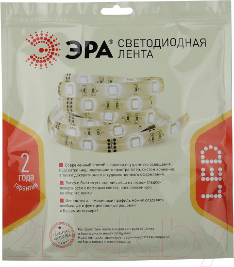 Изображение товара Светодиодная лента ЭРА LS5050-14.4-60-24-33-2700К-5m / Б0043113