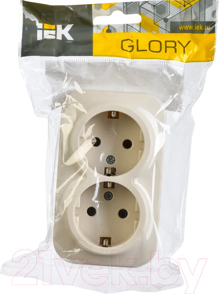 Изображение товара Розетка IEK Glory ERH21-K33-16 (кремовый)
