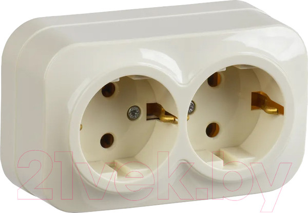 Изображение товара Розетка IEK Glory ERH21-K33-16 (кремовый)