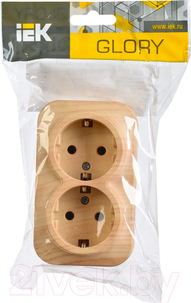 Изображение товара Розетка IEK Glory ERH30-K34-10 (сосна)