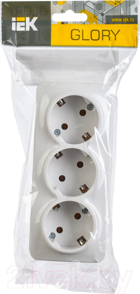 Изображение товара Розетка IEK Glory ERH31-K01-16 (белый)