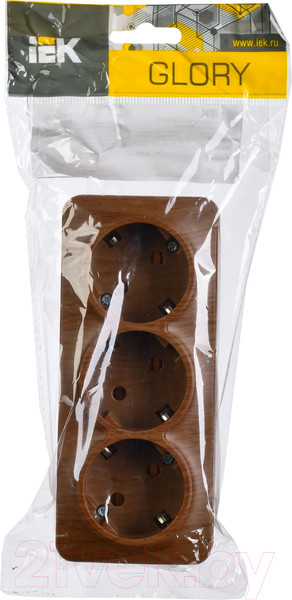 Изображение товара Розетка IEK Glory ERH31-K24-16 (дуб)