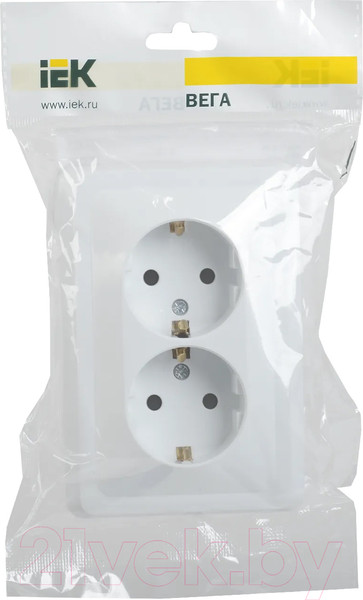Изображение товара Розетка IEK Вега ERV21-K01-16-DM (белый)