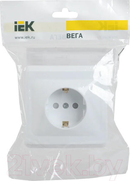 Изображение товара Розетка IEK Вега ERV14-K01-16-DM (белый)