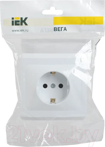Изображение товара Розетка IEK Вега ERV11-K01-16-DM (белый)