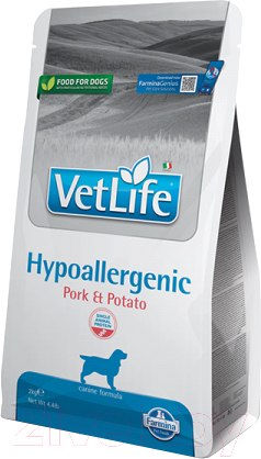 Изображение товара Сухой корм для собак Farmina Vet Life Hypoallergenic Pork & Potato (2кг)