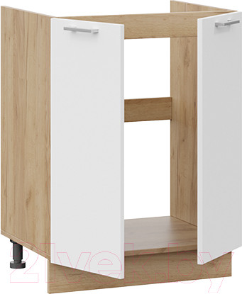 Изображение товара Шкаф под мойку ТриЯ Габриэлла 1Н6М (дуб крафт золотой/сноу)