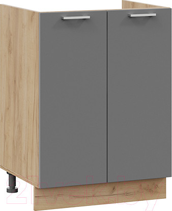 Изображение товара Шкаф под мойку ТриЯ Габриэлла 1Н6М (дуб крафт золотой/титан)