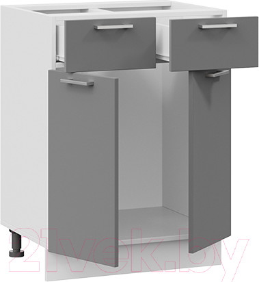 Изображение товара Шкаф-стол кухонный ТриЯ Габриэлла 1Н6Я1 (белый/титан)