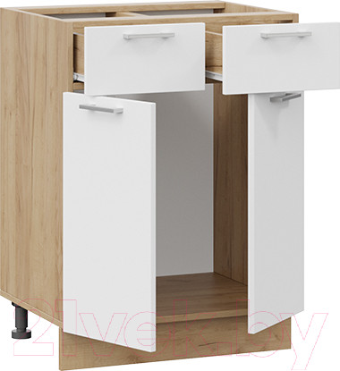 Изображение товара Шкаф-стол кухонный ТриЯ Габриэлла 1Н6Я1 (дуб крафт золотой/сноу)