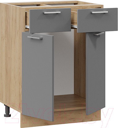 Изображение товара Шкаф-стол кухонный ТриЯ Габриэлла 1Н6Я1 (дуб крафт золотой/титан)