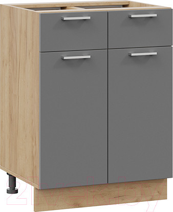 Изображение товара Шкаф-стол кухонный ТриЯ Габриэлла 1Н6Я1 (дуб крафт золотой/титан)