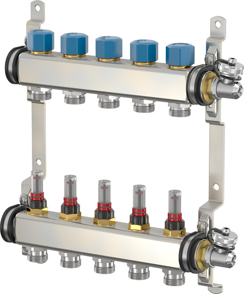 Изображение товара Коллектор отопления Simplex UA / F 18517 (расходомер, термостатический клапан)