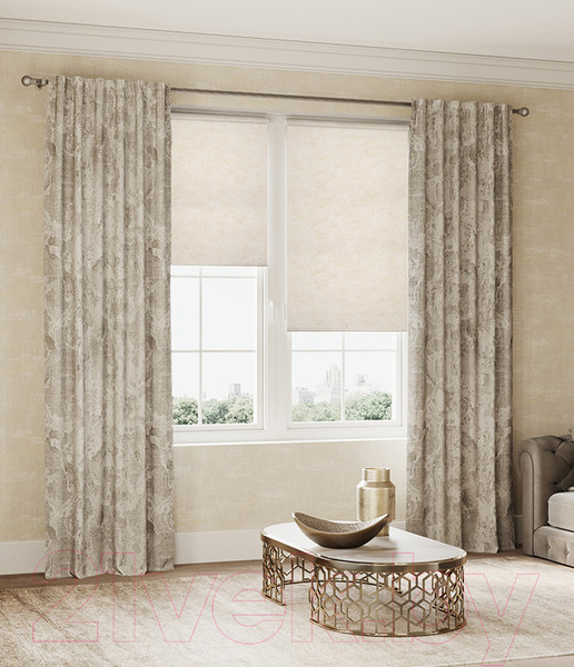 Изображение товара Рулонная штора LEGRAND Мэджик 140x175 / 58096203 (сливочный)