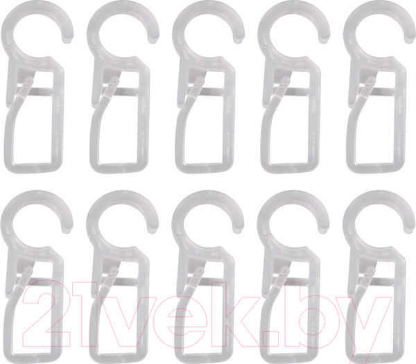 Изображение товара Набор крючков для колец карниза Мультидом МГ76-121 (25шт)