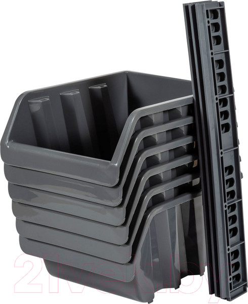 Изображение товара Набор лотков для метизов Blocker BR3753СРСВИНЦ (6шт, серо-свинцовый)