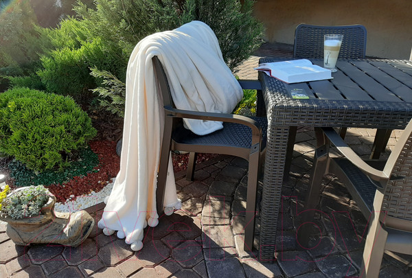 Изображение товара Стул пластиковый Ingreen Rattan / ING6182ГШК (горький шоколад)