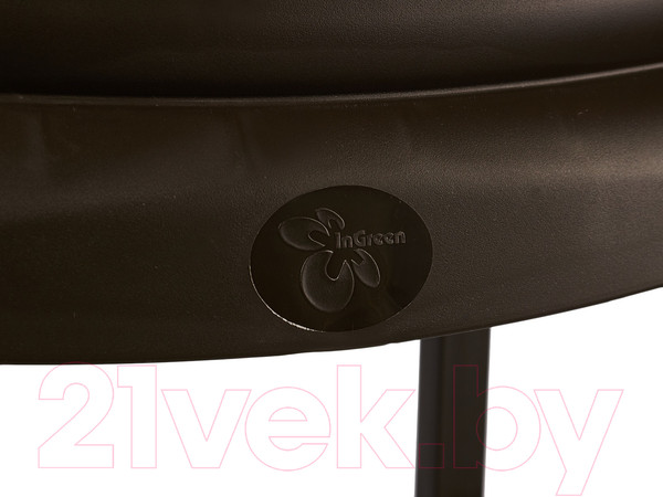 Изображение товара Стул пластиковый Ingreen Rattan / ING6182ГШК (горький шоколад)